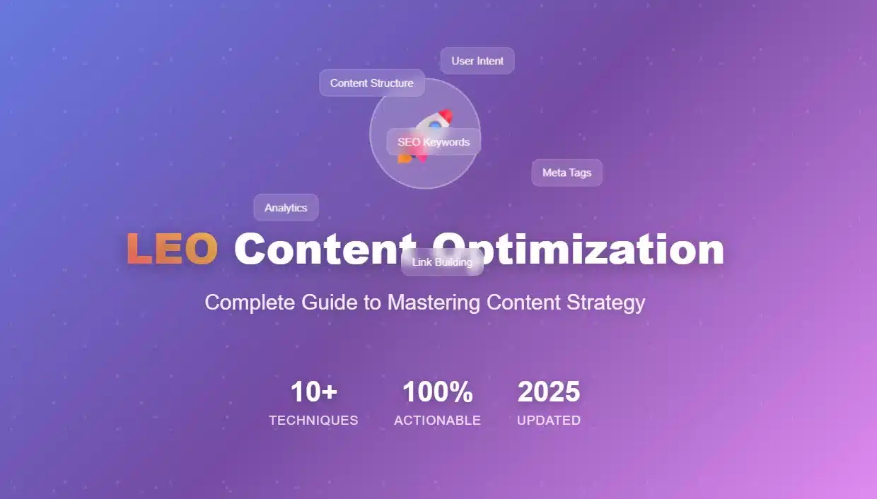 LEO content optimization techniques
